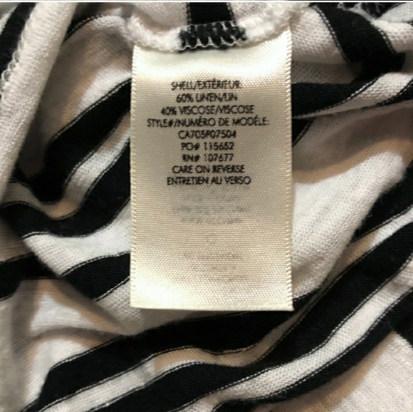 ALICE + OLIVIA Striped Slub-knit Tunic Sz MEUC! - Picture 5 of 8